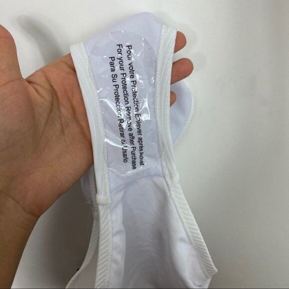 Nike Ribbed White Bikini Bottom - Picture 6 of 7